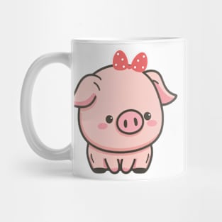 Pig with Bow Mug